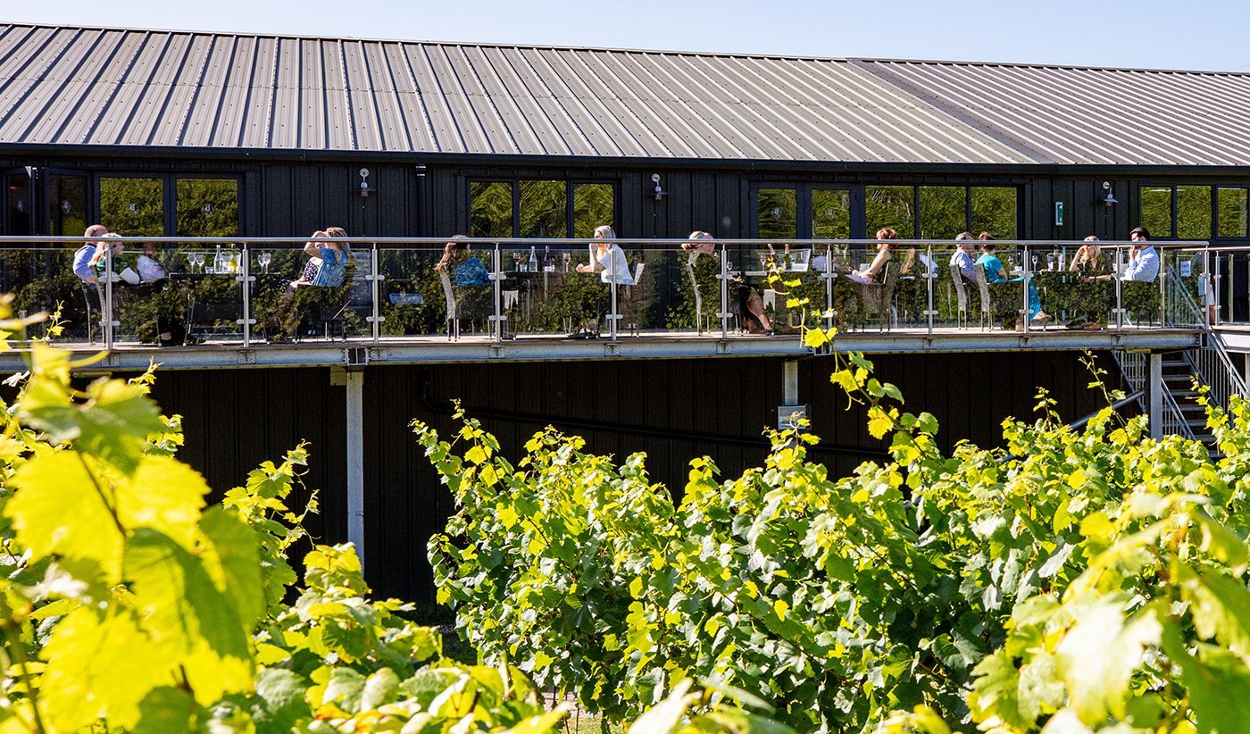 Bolney balcony in the summertime for events