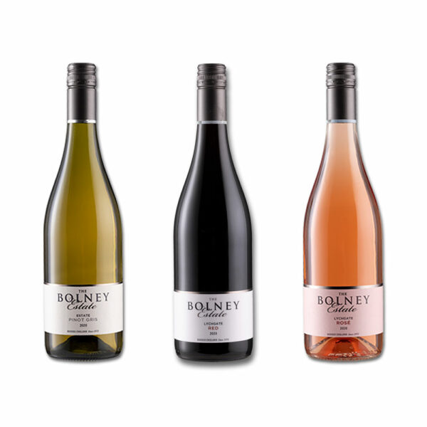 wine trio bottleshots