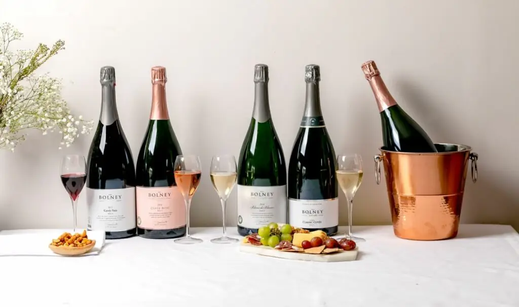 Bolney magnum bottles and an ice bucket