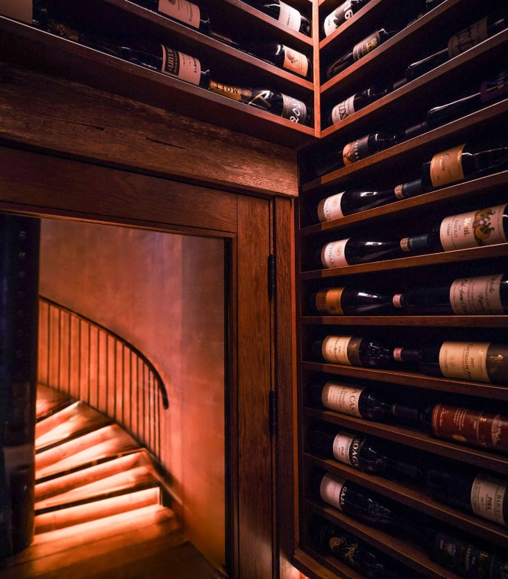 Custom home wine cellar in London