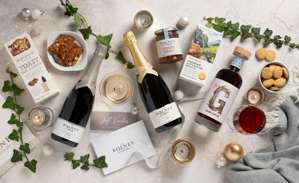 Bolney Christmas wine and gin