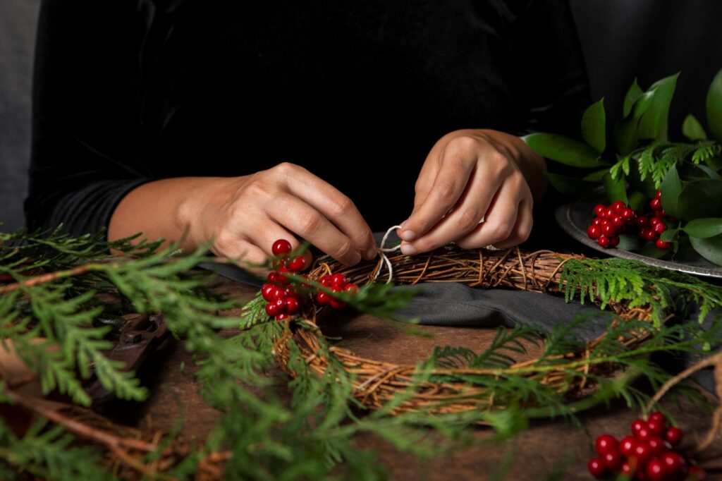 Christmas wreathmaking workshop