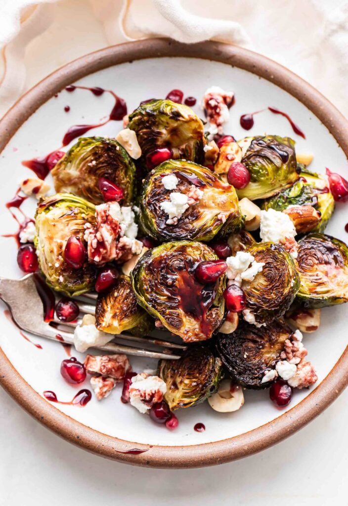 Brussel sprouts with pomegranate