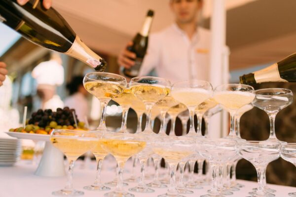 Champagne tower