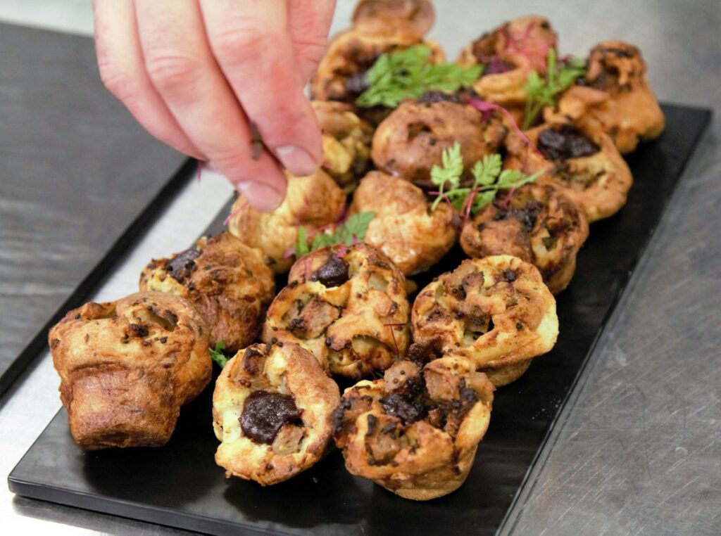 Mini Yorkshire puddings canapes