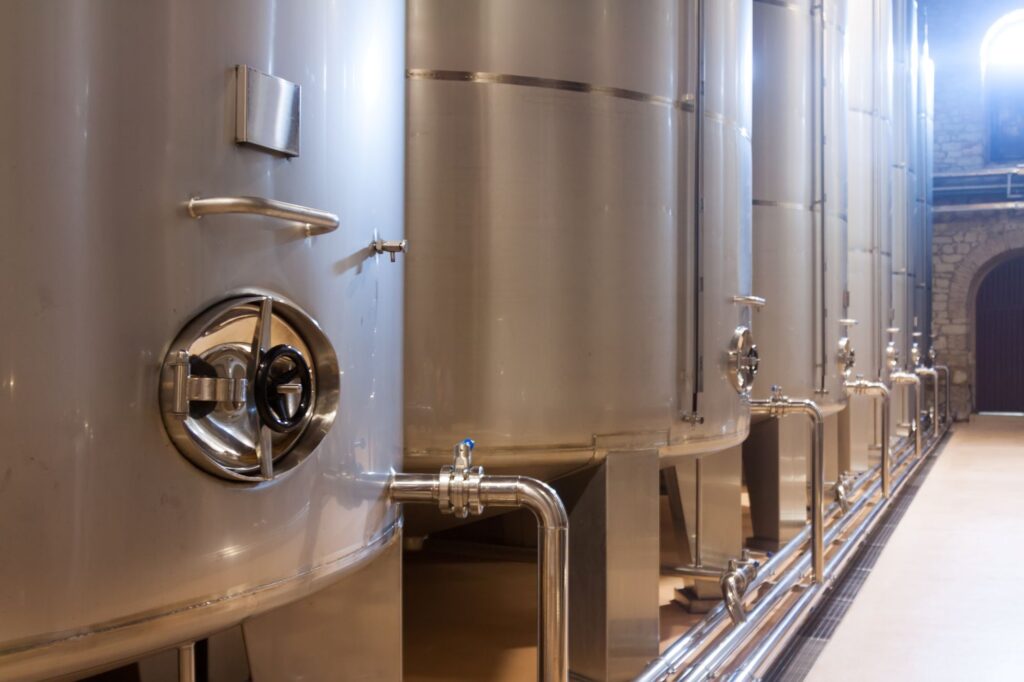 Stainless steel wine tanks