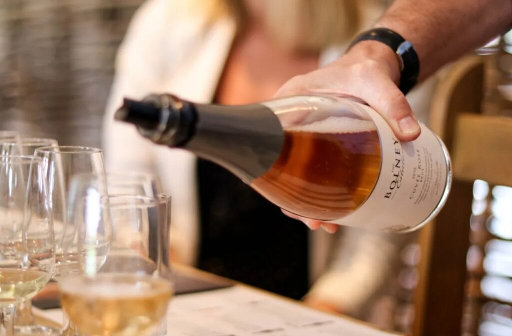 Bolney rose wine tasting