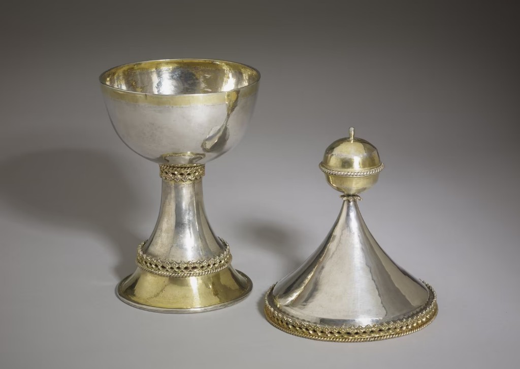 Medieval 15th century silver chalice - the Lacock Cup