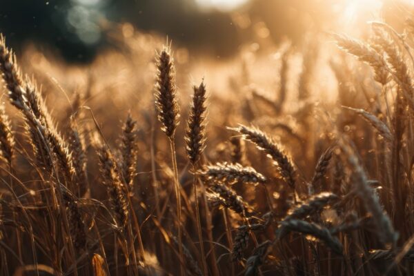 Golden wheat in a field ready for English harvest