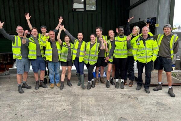 The winemaking team at Bolney Estate in West Sussex
